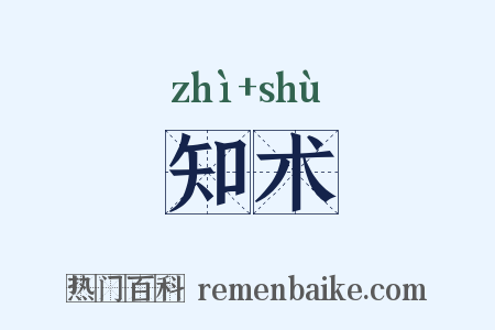 知术是什么意思的图片